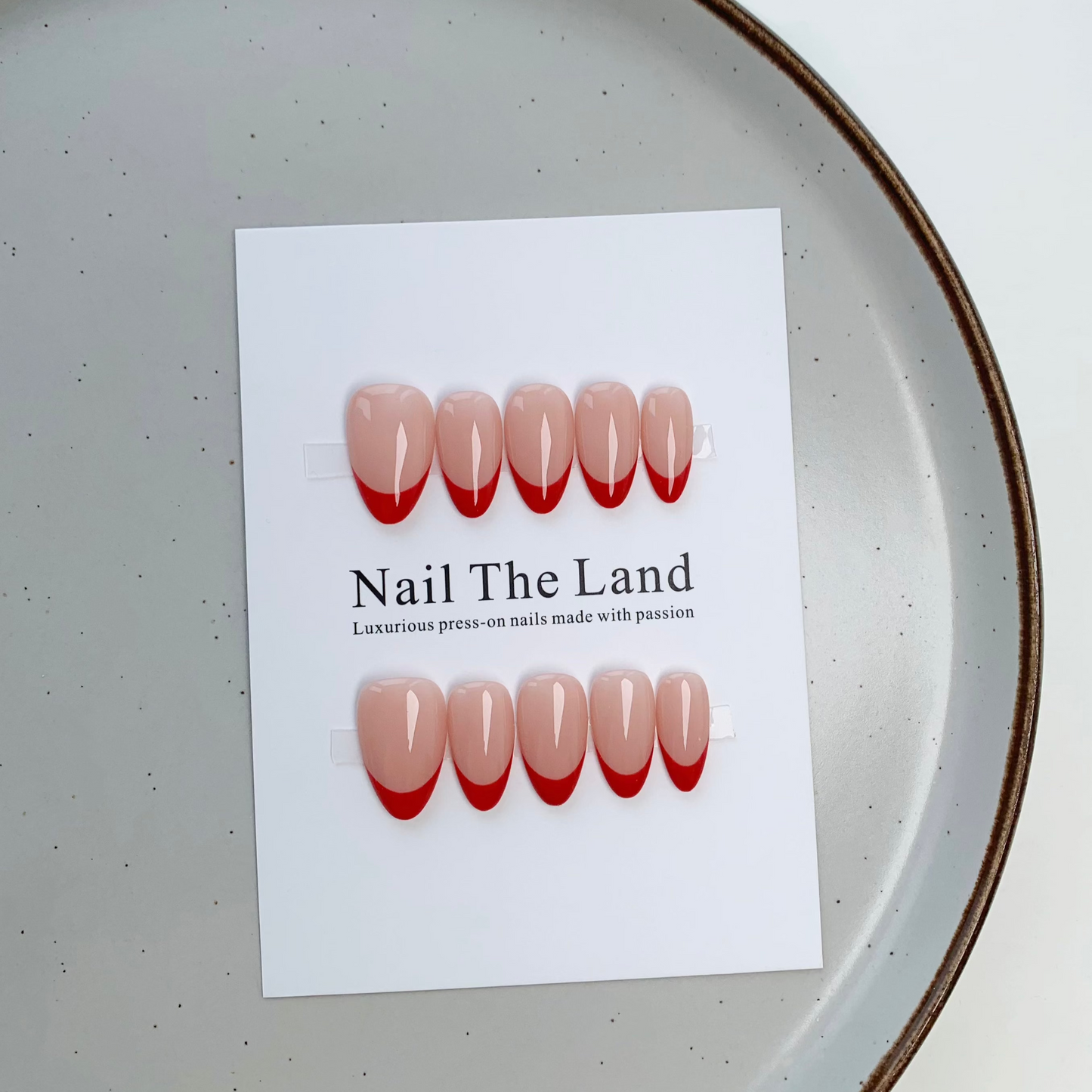 Red French Nail